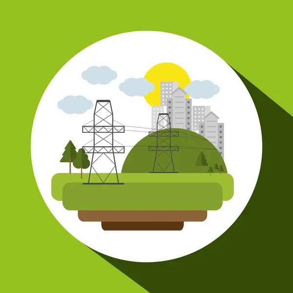 Energie pictogram ontwerp opslaan — Stockvector