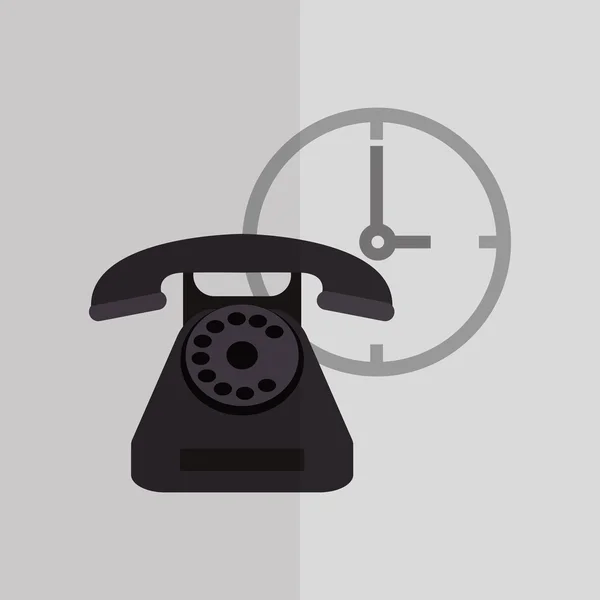 Telefon ve müşteri hizmet simgesi tasarım — Stok Vektör