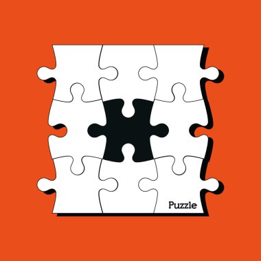 Bulmaca simgesi tasarım