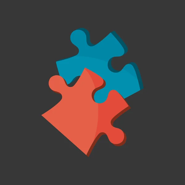 Puzzle icono de diseño — Vector de stock
