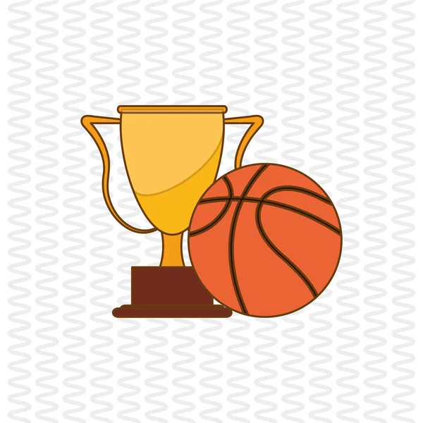 Basketbol simgesi tasarım — Stok Vektör