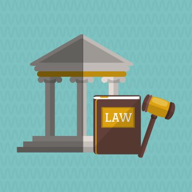 Hukuk ve adalet simgesi tasarım