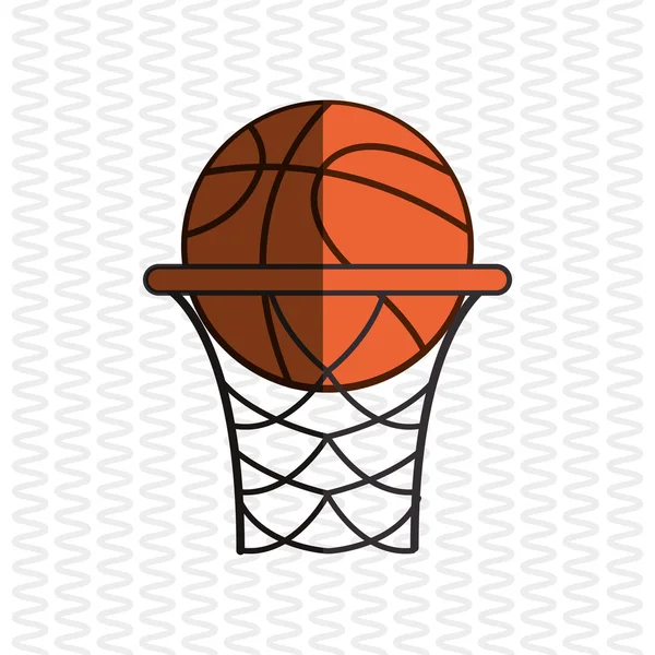 バスケット ボール アイコン デザイン — ストックベクタ