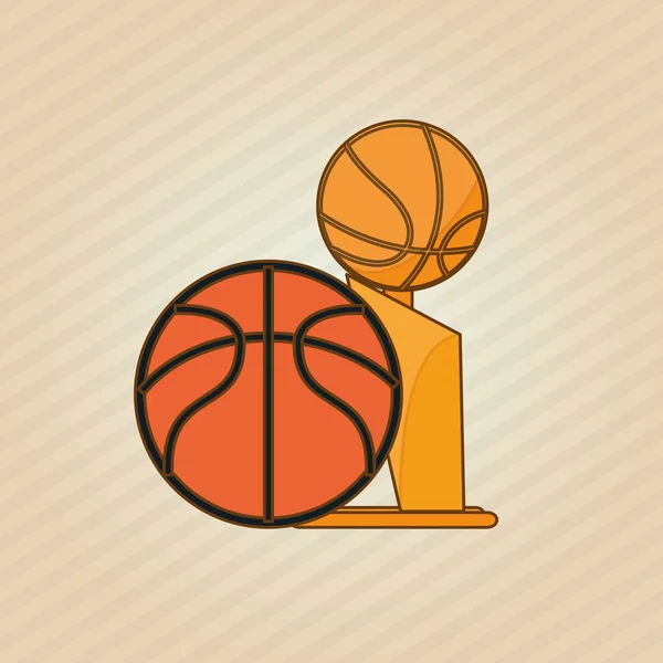 Conception icône de basket-ball — Image vectorielle