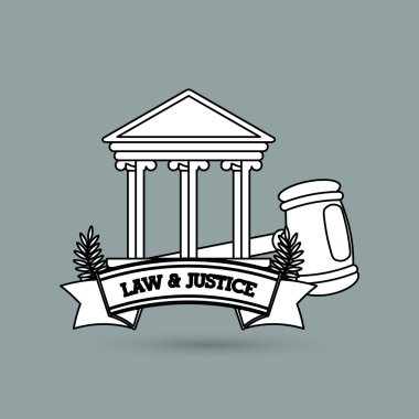 Hukuk ve adalet simgesi tasarım