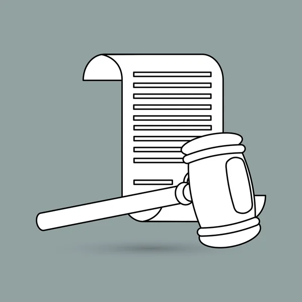 Law and Justice icon design — Stock Vector