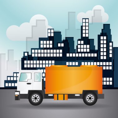 Kamyon simgesi tasarım