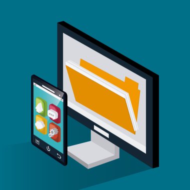 İzometrik teknoloji tasarım