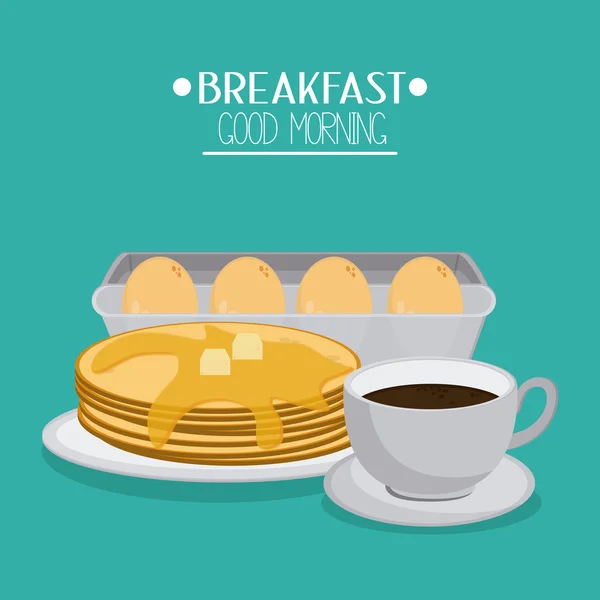 Ontbijt pictogram ontwerp — Stockvector