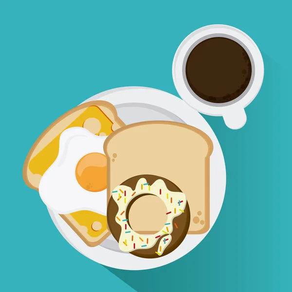 Diseño de icono de desayuno — Archivo Imágenes Vectoriales