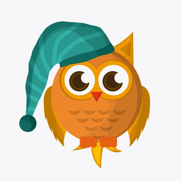 Owl icon design — Stock Vector