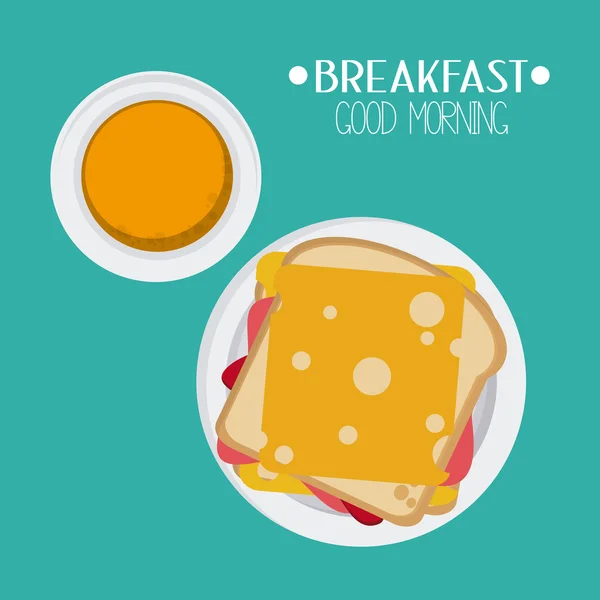 Design de ícone de café da manhã — Vetor de Stock