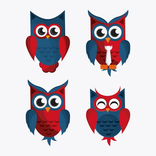 Owl icon design — Stock Vector