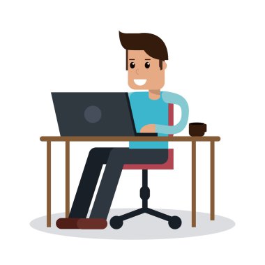 Çocuk laptop tasarım üzerinde çalışma