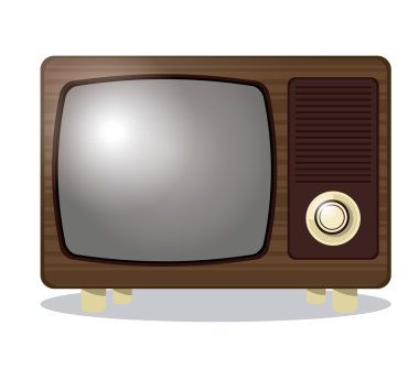 Retro Tv tasarım, vektör çizim