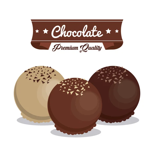 Conception vectorielle chocolat — Image vectorielle