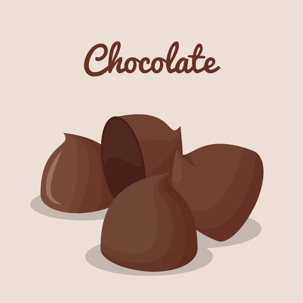 Conception vectorielle chocolat — Image vectorielle