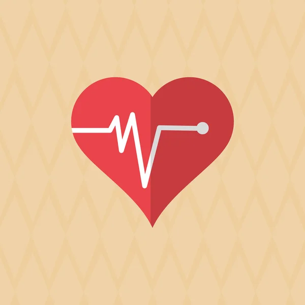 Cardiologie pictogram ontwerp, vectorillustratie — Stockvector