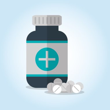 Tıp simgesi tasarım, vektör çizim