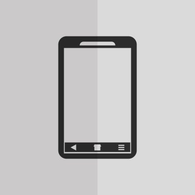 Akıllı telefon simgesi tasarım, vektör çizim