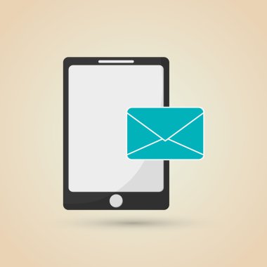 SMS simgesi tasarım, vektör çizim