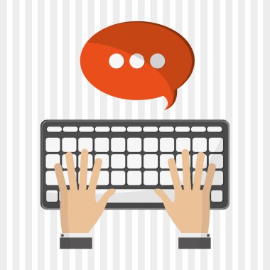 SMS simgesi tasarım, vektör çizim