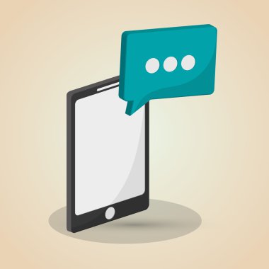 SMS simgesi tasarım, vektör çizim