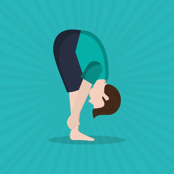 Yoga icon design, vector illustration — Stock Vector