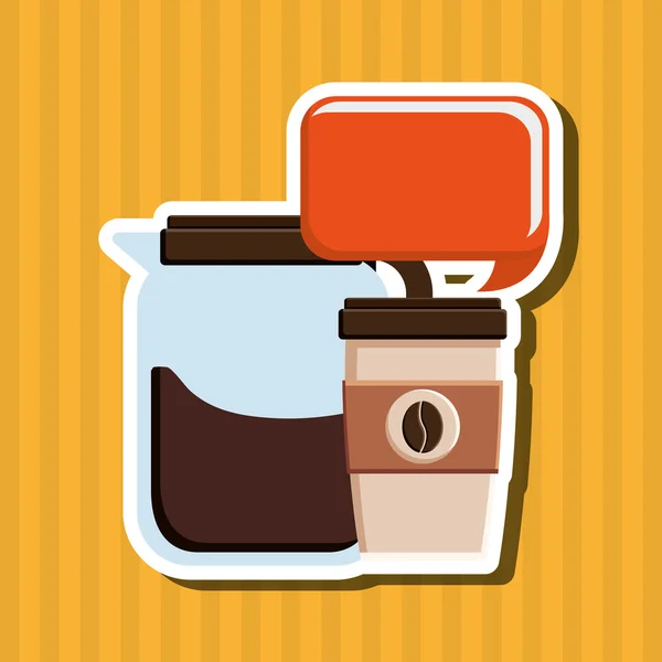 Diseño de cafetería — Vector de stock