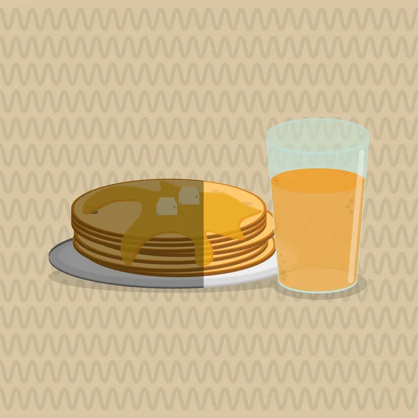 Дизайн сніданку, Векторні ілюстрації — стоковий вектор