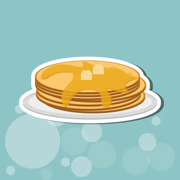 Conception de petit déjeuner, illustration vectorielle — Image vectorielle