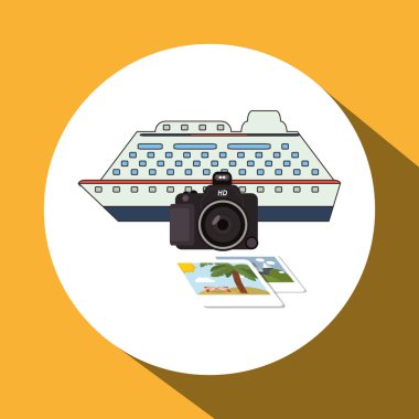 gemi ve simgesi tasarım seyahat