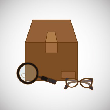 Teslimat simgesi tasarım, vektör çizim