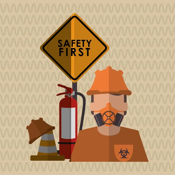 Safety icon design — Stock Vector
