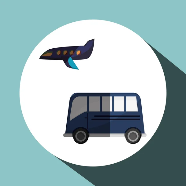 Transportation icon design — Stock Vector