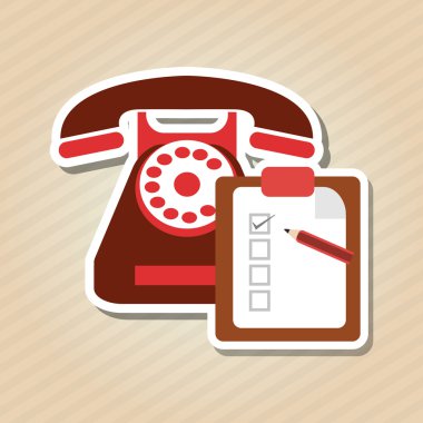 telefon ve müşteri hizmet simgesi tasarım