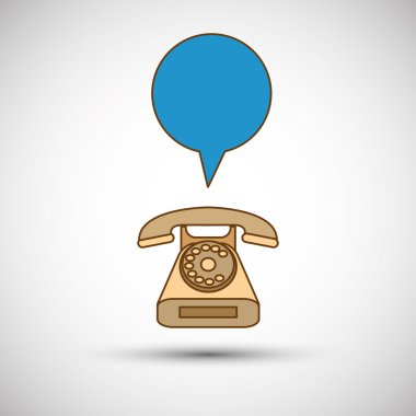 telefon ve müşteri hizmet simgesi tasarım