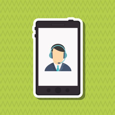 Operatör adam simgesi tasarım