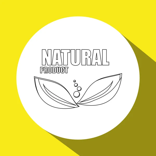 Diseño natural y ecológico — Vector de stock