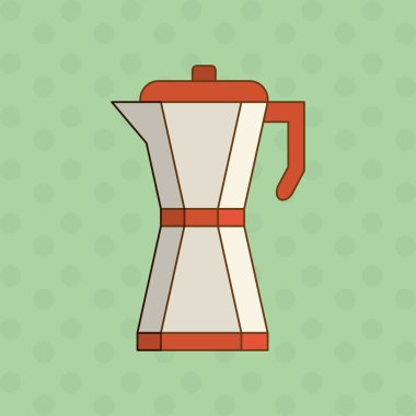 Kahve Dükkanı simgesi tasarım, vektör çizim