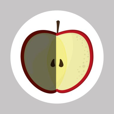 Meyve simgesi tasarım, vektör çizim
