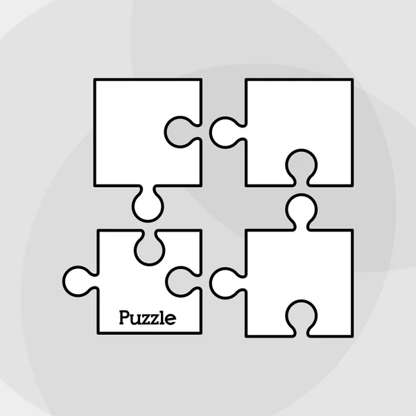 퍼즐 아이콘 디자인, 벡터 일러스트 레이 션 — 스톡 벡터