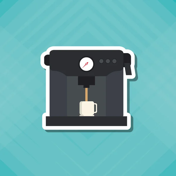 Diseño del icono de la cafetería, ilustración vectorial — Vector de stock