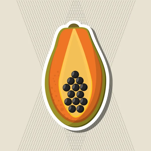 Дизайн иконок фруктов, векторная иллюстрация — стоковый вектор