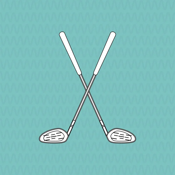 Golf ikon tervezés, illusztráció vektor — Stock Vector