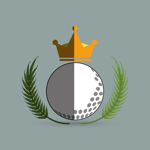 Golf icon design, Illustrazione vettoriale — Vettoriale Stock