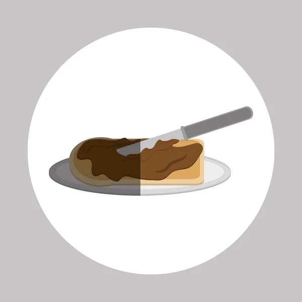 Frühstück Icon Design, Vektorillustration — Stockvektor