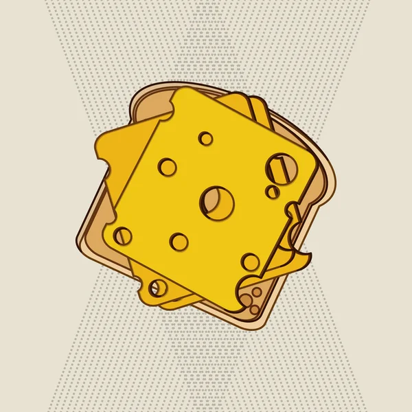 Diseño del icono del desayuno, ilustración vectorial — Vector de stock