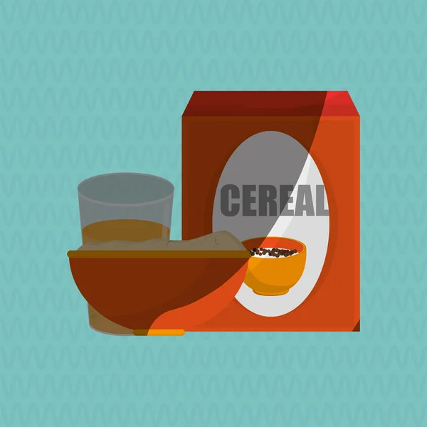 Diseño del icono del desayuno, ilustración vectorial — Vector de stock