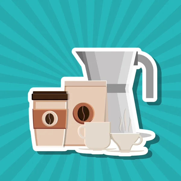 Дизайн кофе, векторная иллюстрация — стоковый вектор